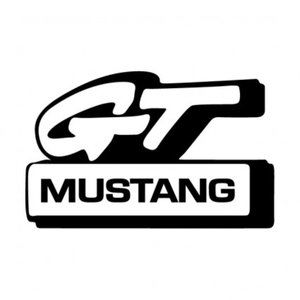 Custom Mustang GT Window Decal 4 inch (2pk)